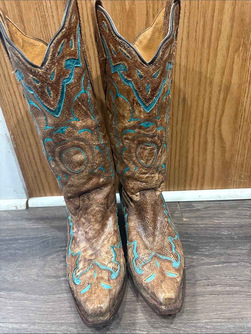 Turquoise-Accented Western Boots